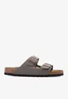 BIRKENSTOCK ARIZONA LEATHER SLIDES