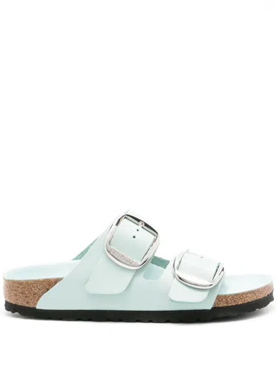 Birkenstock Arizona Big Buckle Sandals In Blue Patent