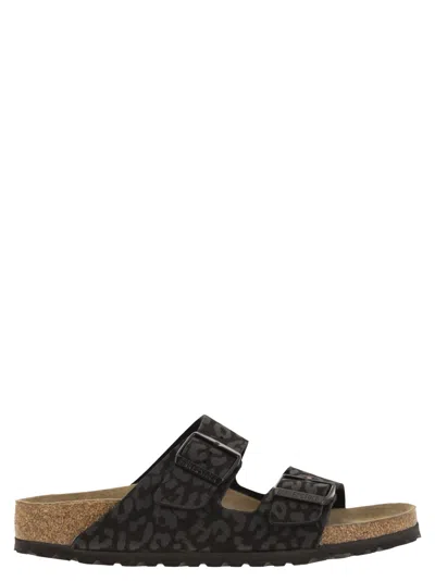 BIRKENSTOCK ARIZONA LEO - SANDAL WITH BUCKLES AND ANIMAL PRINT