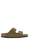 Birkenstock Arizona Leo - Sandal With Buckles And Animal Print In Brown