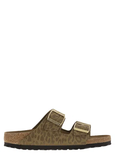 BIRKENSTOCK ARIZONA LEO - SANDAL WITH BUCKLES AND ANIMAL PRINT