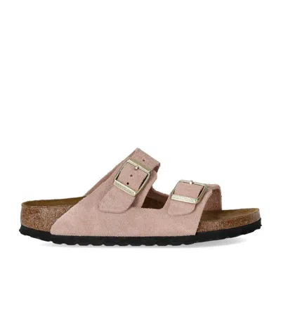 Birkenstock Arizona Bs Narrow Fit Suede Sandal In Pink