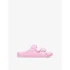 Birkenstock Arizona Logo-embossed Rubber Sandals 4-9 Years In Pink