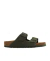 Birkenstock Arizona Logo-engraved Suede Sandals
