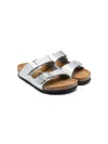 Birkenstock Teen Arizona Leather Sandals In Grey