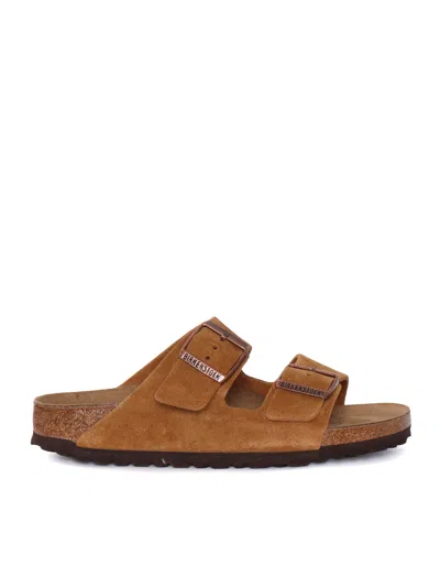 Birkenstock Arizona Mink, Suede Leather, S In Brown