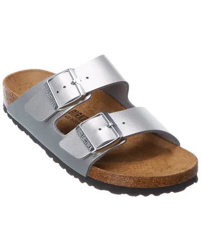 Birkenstock Arizona Narrow Birko-flor Sandal In Silver