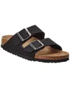Birkenstock Black Narrow Papillio Arizona Platform Sandals In Black