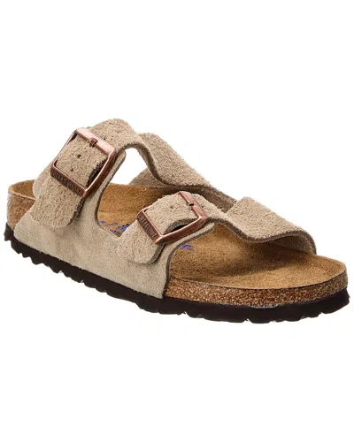 Birkenstock Arizona Narrow Fit Leather Suede Footbed Sandal