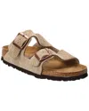 Birkenstock Arizona Bf In Nubuck Color Taupe In Grey