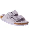 Birkenstock Arizona Genuine Shearling Lined Slide Sandal In Purple