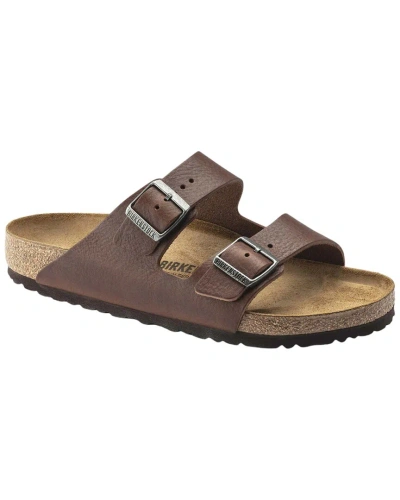 Birkenstock Arizona Natural Leather Sandal In Brown