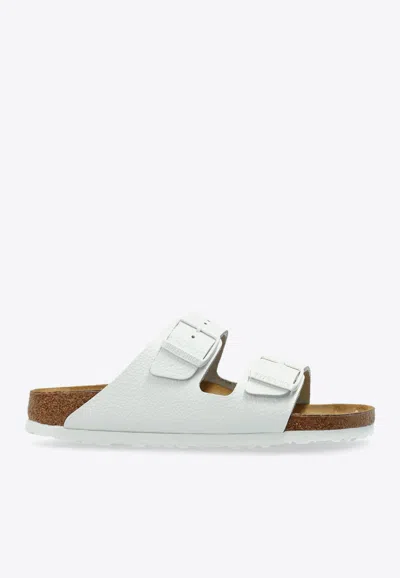 BIRKENSTOCK ARIZONA NATURAL LEATHER SANDALS