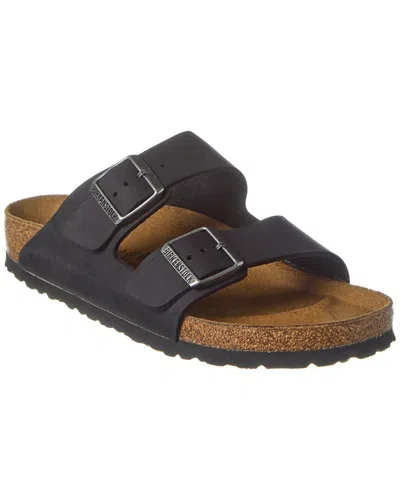 Birkenstock Arizona Oiled Leather Sandal In Black