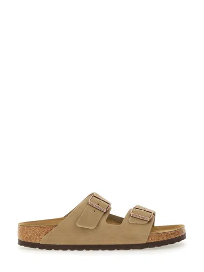 Birkenstock Arizona Sfb Oiled Leather Sandals In Neutral