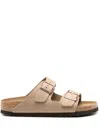 Birkenstock 'arizona' Beige Slip-on Sandals With Engraved Logo