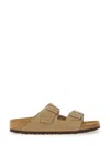 Birkenstock Arizona Sfb Oiled Leather Sandals In Brown