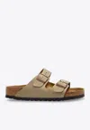 Birkenstock Arizona Oiled Leather Sandals In Beige