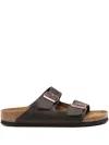 BIRKENSTOCK ARIZONA OILED LEATHER SANDALS