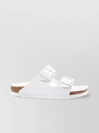 Birkenstock Arizona Open Toe Slip-on Sandals In White