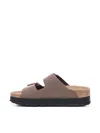 Birkenstock Arizona Pap Flex Platform In Mocca