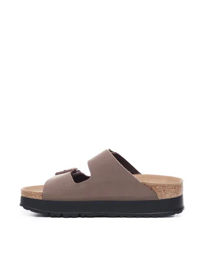 Birkenstock Arizona Pap Flex Platform In Mocca