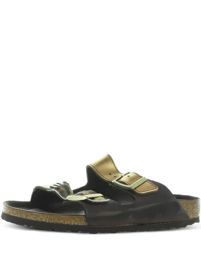 Birkenstock Arizona "patchwork" Sandals In Brown