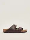 Birkenstock Arizona Pelle Smooth Sandal In Brown