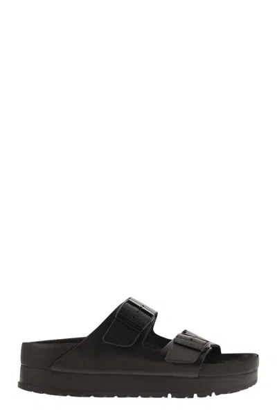 Birkenstock Arizona Flex Exquisite Platform Sandal In Black