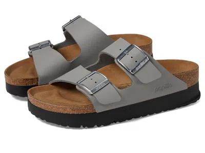 Birkenstock Arizona Platform Sandal - Vegan In Gray