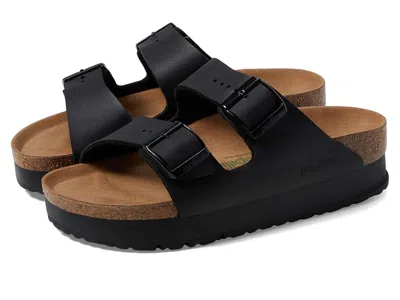 Birkenstock Arizona Platform Sandal - Vegan Women's Shoes Black: Eu 36 (us Women's 5-5.5) Narrow