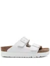 Birkenstock Arizona Platform Vegan Sandals In White