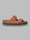 Birkenstock Arizona Rivet Dark Rust, Suede Leather - Calz. ♪
