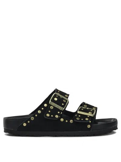 Birkenstock "arizona Rivet Exquisite" Sandals In Black