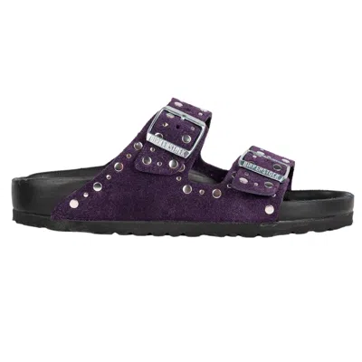 Birkenstock Arizona Rivet In Purple In Viola