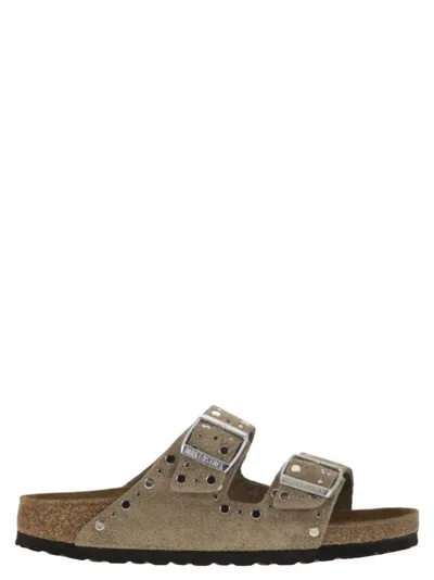 Birkenstock Arizona Rivet Sandals In Turtledove