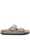 Birkenstock Arizona Rivet Slides In Grey