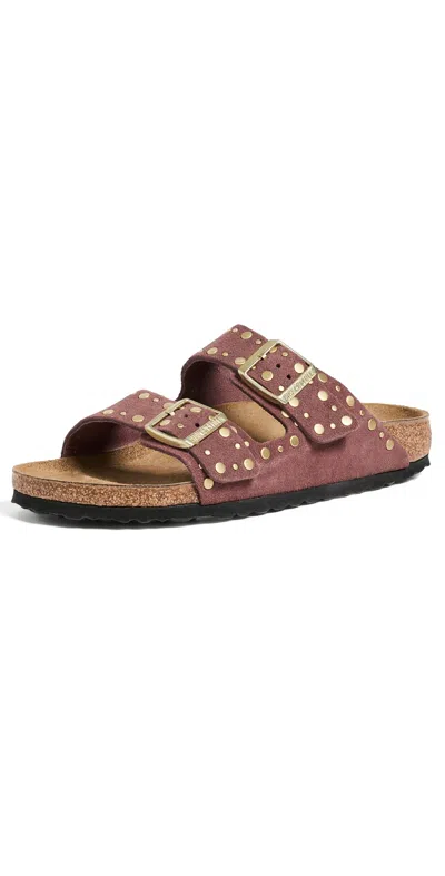 Birkenstock Arizona Rivets Sandals Pepper In Pink