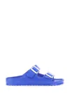 Birkenstock Narrow Width Open Toe Flat Sole Sandals In Blue