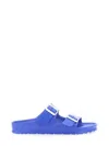 Birkenstock Narrow Width Open Toe Flat Sole Sandals In Blue