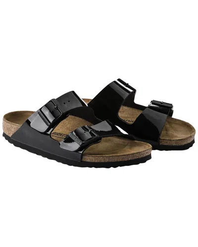 Birkenstock Arizona Patent Leather Sandals In Black