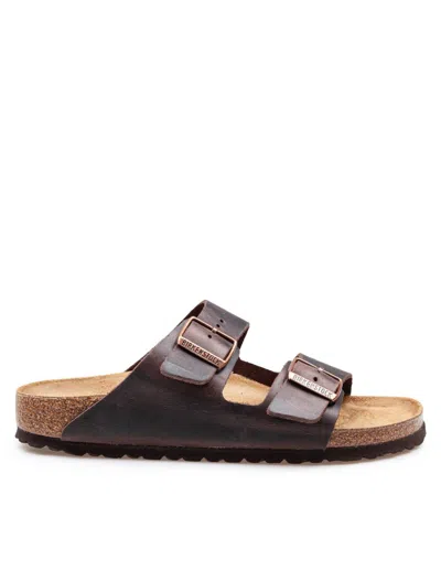 Birkenstock Arizona Bs Leather Sandals In Blue