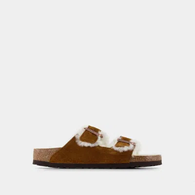 BIRKENSTOCK ARIZONA SANDALS - BIRKENSTOCK - SHERLING - LEATHER