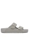 Birkenstock Arizona Exquisite Natural Leather Sandals In Gray
