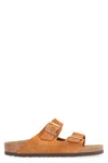 Birkenstock Arizona Bs Leather Slides With Buckle