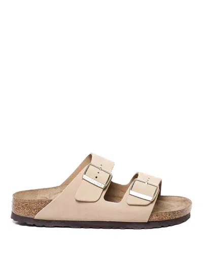Birkenstock Arizona Big Natural Lea Sandal Beige Color