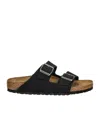Birkenstock Arizona Sandal With Oiled Leather In Black