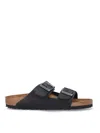 Birkenstock Soft Footbed Arizona Mules In Black