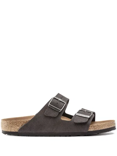 Birkenstock Arizona Double-buckle Slides In Brown