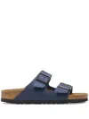 Birkenstock Arizona Soft Slide Sandal In Blau